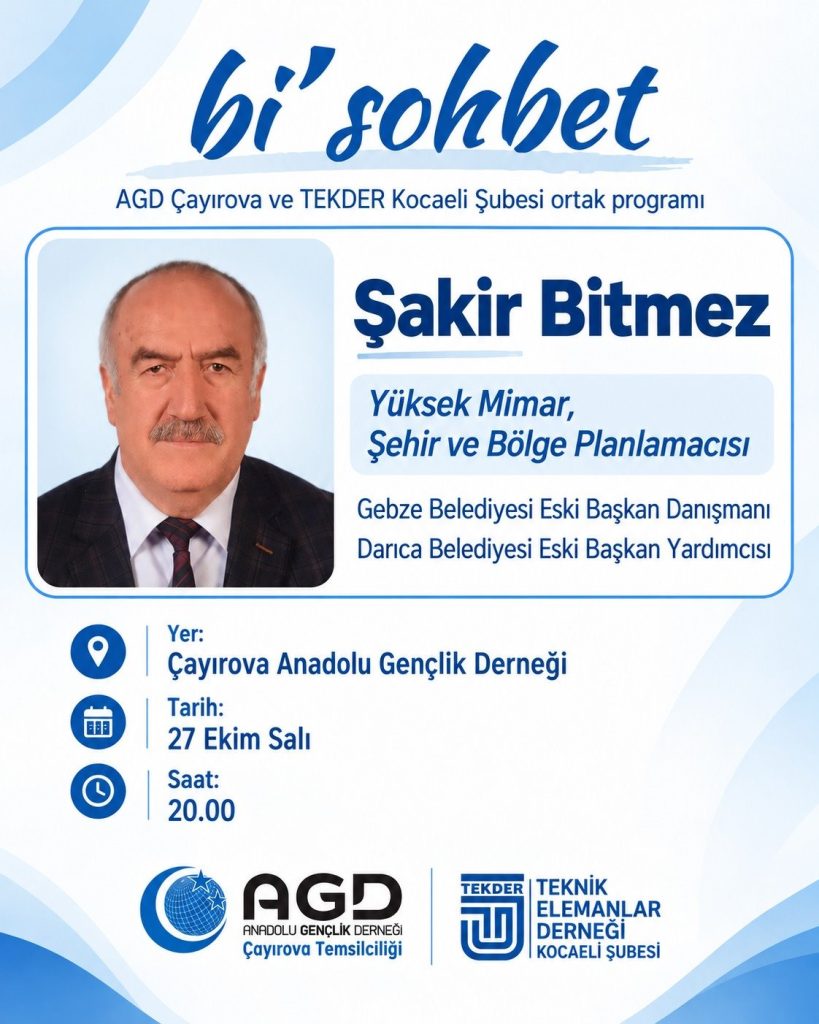 Bi’Sohbet: Şakir Bitmez ile tecrübe paylaşımı afişi