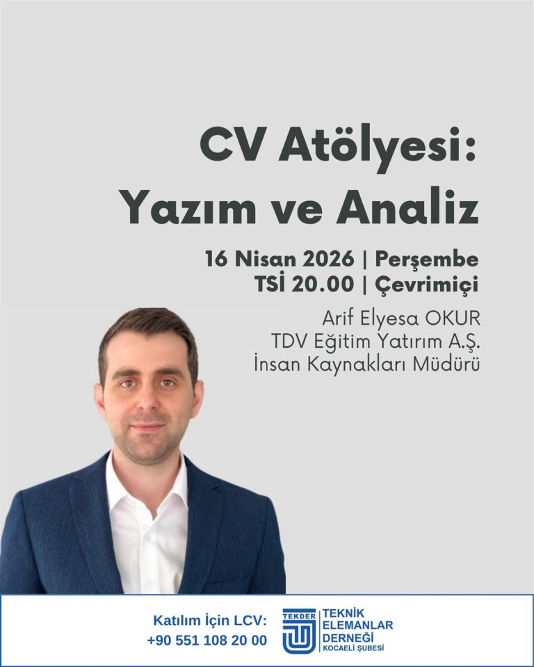 CV Atölyesi: Yazım ve Analiz eğitimi afişi